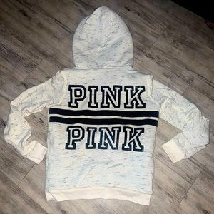 VS PINK Vintage Fur Lined Bling Hoodie